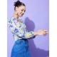 Women's Polyester Floral Long Sleeves Top (Multicolor) Women's Polyester Floral Long Sleeves Top (Multicolor)