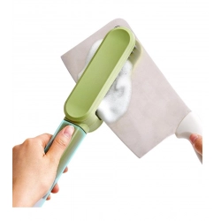 Stainless Steel-Plastic Solid Kitchen Knife Cleaner Brush (Green)