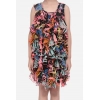 Girl's Chiffon Ruffled Sleeveless Dress (Black)