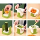 ABS Plastic Solid Hand Pressure Vegetable Chopper and Dicer (Green-White)