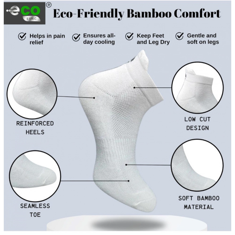 4_Pair Set Unisex Casual Cotton Printed Ankle Length Socks (Multicolor)