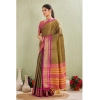 Women's Silk Blended Jaquard Woven Saree With Unstitched Blouse 5.5Mtr (Green) Women's Silk Blended Jaquard Woven Saree With Unstitched Blouse 5.5Mtr (Green)