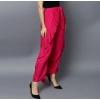 Women's Rayon Ruffled Elasticated Skirt (Pink)