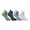 4_Pair Set Unisex Casual Cotton Printed Ankle Length Socks (Multicolor)