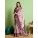 Women's Silk Blend Printed Saree With Unstitched Blouse 5.5Mtr (Grey) Women's Silk Blend Printed Saree With Unstitched Blouse 5.5Mtr (Grey)
