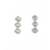 Women's Brass Silver Plated Necklace set (White)