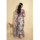 Women's Polyester Printed Saree With Unstitched Blouse 5.5 Mtr (Multicolor)