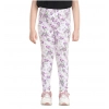 Girl's Cotton Lycra Floral Elasticated Jeggings (Lavender) Girl's Cotton Lycra Floral Elasticated Jeggings (Lavender)