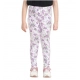 Girl's Cotton Lycra Floral Elasticated Jeggings (Lavender) Girl's Cotton Lycra Floral Elasticated Jeggings (Lavender)