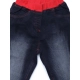 Girl's Denim Ribbed Elasticated Jeans (Black) Girl's Denim Ribbed Elasticated Jeans (Black)