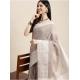 Women's Linen Printed Saree With Unstitched Blouse 5.5Mtr (Beige) Women's Linen Printed Saree With Unstitched Blouse 5.5Mtr (Beige)