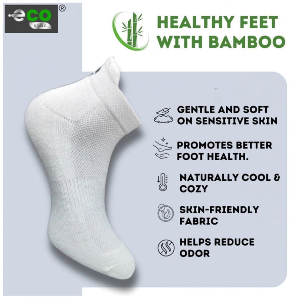 4_Pair Set Unisex Casual Cotton Printed Ankle Length Socks (Multicolor)