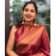Women's Litchi silk Printed Saree With Unstitched Blouse (Red) Women's Litchi silk Printed Saree With Unstitched Blouse (Red)