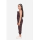 Girl's Rayon Floral Sleeveless Jumpsuit (Black-Red) Girl's Rayon Floral Sleeveless Jumpsuit (Black-Red)