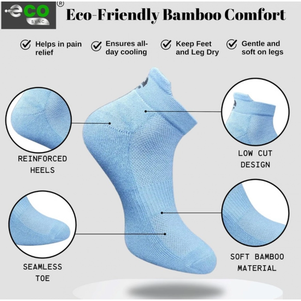 4_Pair Set Unisex Casual Cotton Printed Ankle Length Socks (Multicolor)