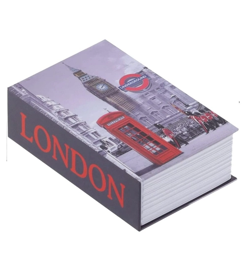 Secret Book Safe with Number Locker (Gray)