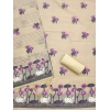 Women's Banarasi Silk Printed Unstitched Salwar Suit Material With Dupatta (Cream, 3Mtrs)