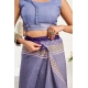 Women's Faux Linen Printed Ready to wear Saree With Unstitched Blouse 5.5Mtr (Light_Lavender) Women's Faux Linen Printed Ready to wear Saree With Unstitched Blouse 5.5Mtr (Light_Lavender)