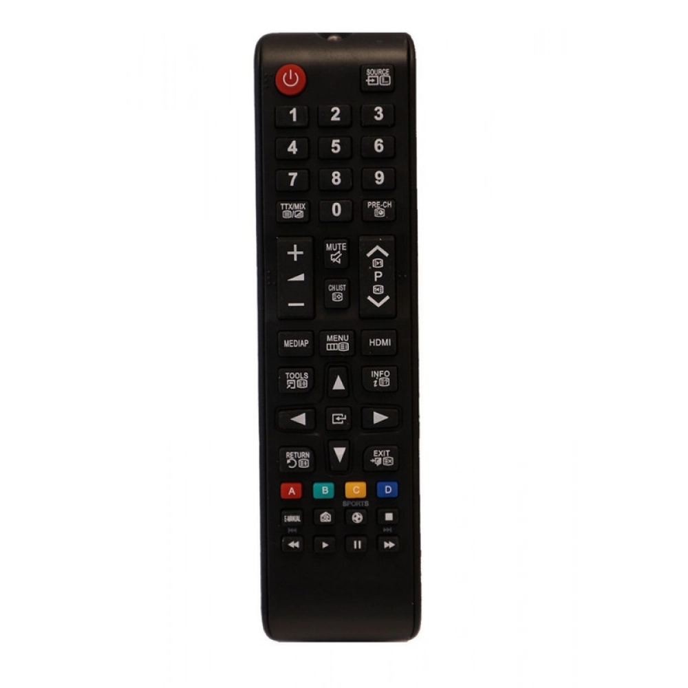 Ecomoye LCD/LED Remote No. URC116, Compatible/Replacement for Samsung LCD/LED TV Remote Control, Black (Exactly Same Remote will Only Work)