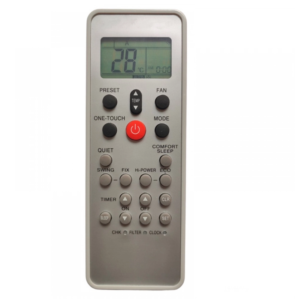 Ecomoye AC Remote No. 117 (No Backlight), Compatible/Replacement for Toshiba AC Remote Control, White (Exactly Same Remote will Only Work)