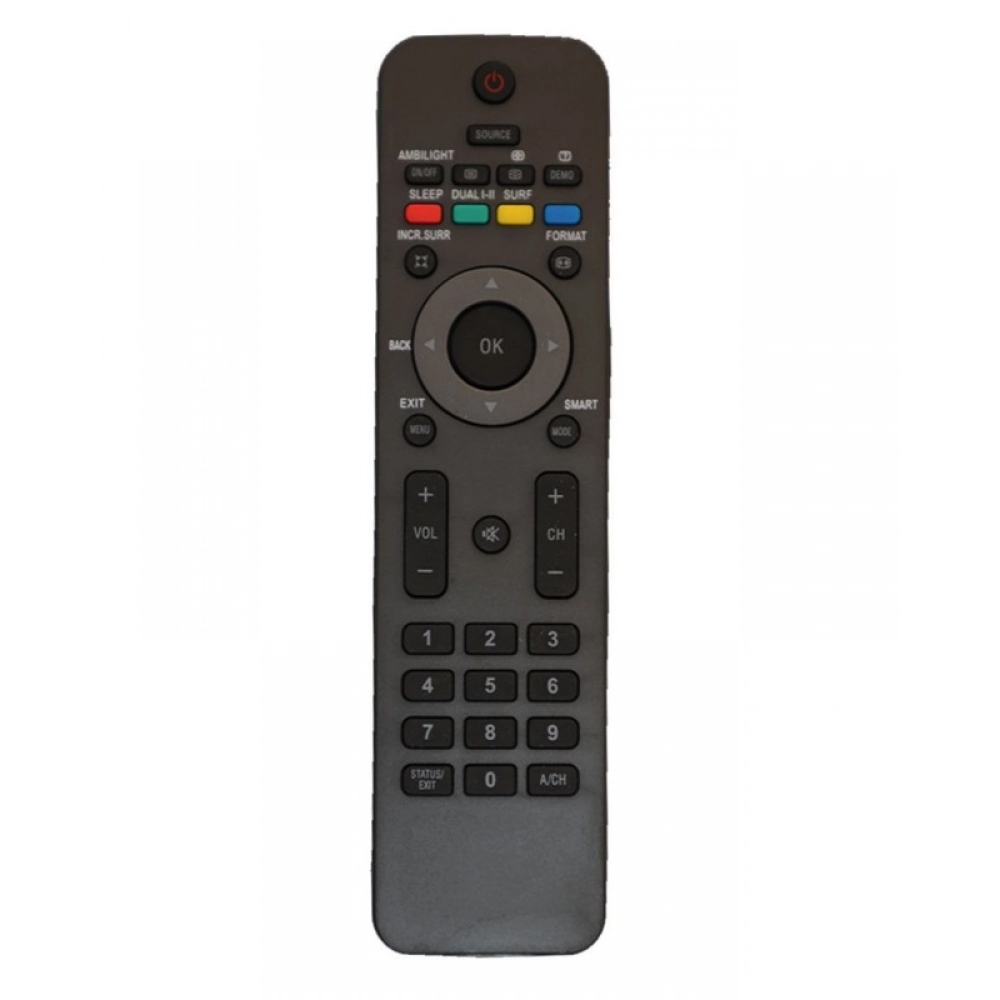 Ecomoye LCD/LED Remote No. PH29 (No USB Key), Compatible/Replacement for Philips LCD/LED TV Remote, Black (Exactly Same Remote will Only Work)