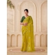 Women's Digital Printed Georgette Saree With Unstitched Blouse (Yellow, 5-6 Mtrs) Women's Digital Printed Georgette Saree With Unstitched Blouse (Yellow, 5-6 Mtrs)