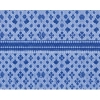 Fleece Geometric Double Polar Warm Bedsheet with 2 Pillow Cover (Blue)