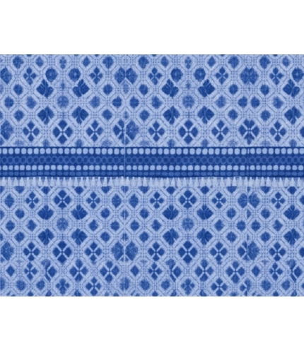 Fleece Geometric Double Polar Warm Bedsheet with 2 Pillow Cover (Blue) Fleece Geometric Double Polar Warm Bedsheet with 2 Pillow Cover (Blue)