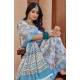 Women's Printed Cotton Linen Saree withPrinted  Saree With Unstitched Blouse (Beige , 5-6Mtrs)