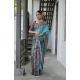 Women's Faux_Tussar Ikat Saree With Unstitched Blouse 5.5Mtr (Aqua_Blue) Women's Faux_Tussar Ikat Saree With Unstitched Blouse 5.5Mtr (Aqua_Blue)