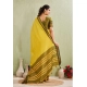 Women's Silk Blended Jaquard Woven Saree With Unstitched Blouse 5.5Mtr (Yellow) Women's Silk Blended Jaquard Woven Saree With Unstitched Blouse 5.5Mtr (Yellow)