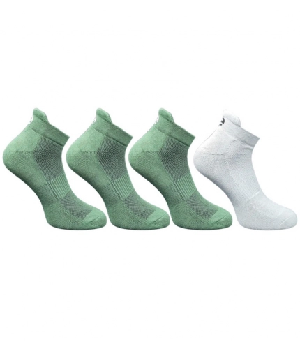 4_Pair Set Unisex Casual Cotton Printed Ankle Length Socks (Multicolor)