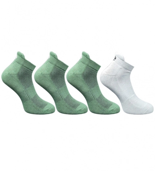 4_Pair Set Unisex Casual Cotton Printed Ankle Length Socks (Multicolor)