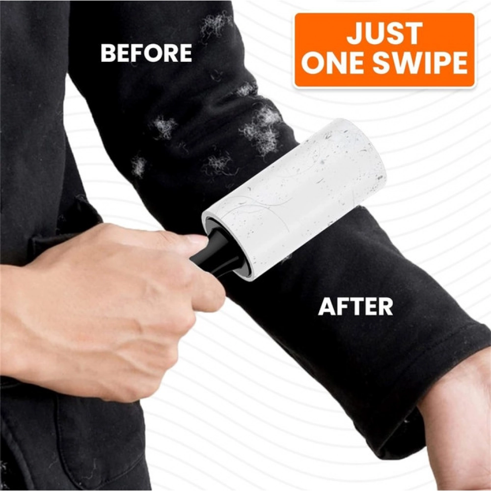 Pet Hair Remover 1 Handle And Refill Totally 60 Sheets (White) Pet Hair Remover 1 Handle And Refill Totally 60 Sheets (White)