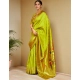 Women's Silk Blend Woven Saree With Unstitched Blouse 5.5Mtr (Lime-Green) Women's Silk Blend Woven Saree With Unstitched Blouse 5.5Mtr (Lime-Green)