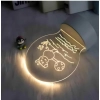 Glass 3D Illusion LED Creative Visualization Lamp