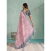 Women's Silk Blend Printed Saree With Unstitched Blouse 5.5Mtr (Pink) Women's Silk Blend Printed Saree With Unstitched Blouse 5.5Mtr (Pink)