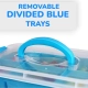 Plastic 4 Layer Partition Box Saving Organiser With Lid (Multicolor)