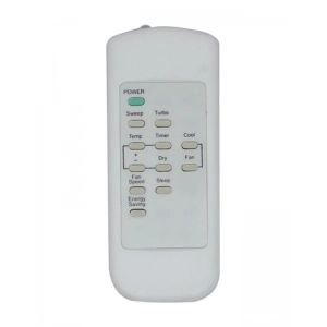 Ecomoye AC Remote No. 100A (No Backlight), Compatible/Replacement for Carrier AC Remote Control, White (Exactly Same Remote will Only Work)
