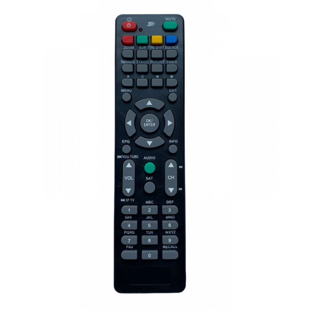 Ecomoye DTH Remote No. 760 (with WiFi), Compatible/Replacement for eLink Smart Free Dish DTH Remote, Black (Exactly Same Remote will Only Work)