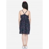 Girl's Rayon Flamingo Print Sleeveless Dress (Black) Girl's Rayon Flamingo Print Sleeveless Dress (Black)