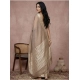 Women's Cotton Printed Saree With Unstitched Blouse 5.5Mtr (Beige)