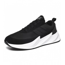 Men's Casual Synthetic Lace-ups Casual Shoes (Black)