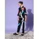 Women's Satin Colour Block Long Sleeves Co-Ord Set (Multicolor) Women's Satin Colour Block Long Sleeves Co-Ord Set (Multicolor)