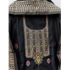 Women's Banarasi Silk Printed Unstitched Salwar Suit Material With Dupatta (Black, 3Mtrs) Women's Banarasi Silk Printed Unstitched Salwar Suit Material With Dupatta (Black, 3Mtrs)
