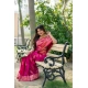 Women's Katan_Silk Zari_Weaving Saree With Unstitched Blouse 5.5Mtr (Pink)