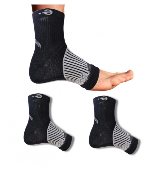 3_Pair Set Unisex Casual Cotton Printed Ankle Length Support Socks (Multicolor)