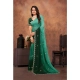 Women's Chiffon Embroidred Saree With Unstitched Blouse 5.5Mtr (Dark Green) Women's Chiffon Embroidred Saree With Unstitched Blouse 5.5Mtr (Dark Green)