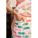 Women's Linen Cotton Printed Ready To Wear With Pocket Saree With Unstitched Blouse 5.5 Mtr (Multicolor)