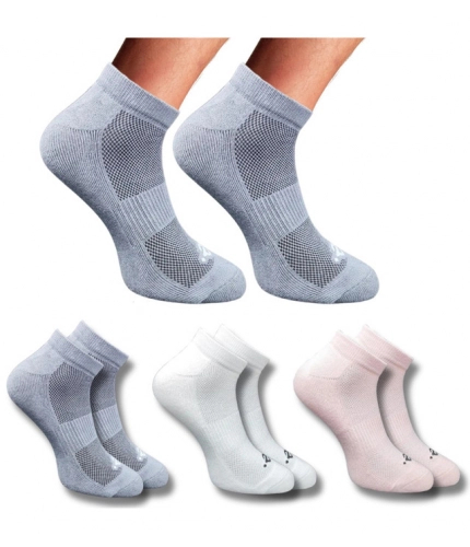3_Pair Set Unisex Casual Cotton Printed Low Cut Socks (Multicolor)
